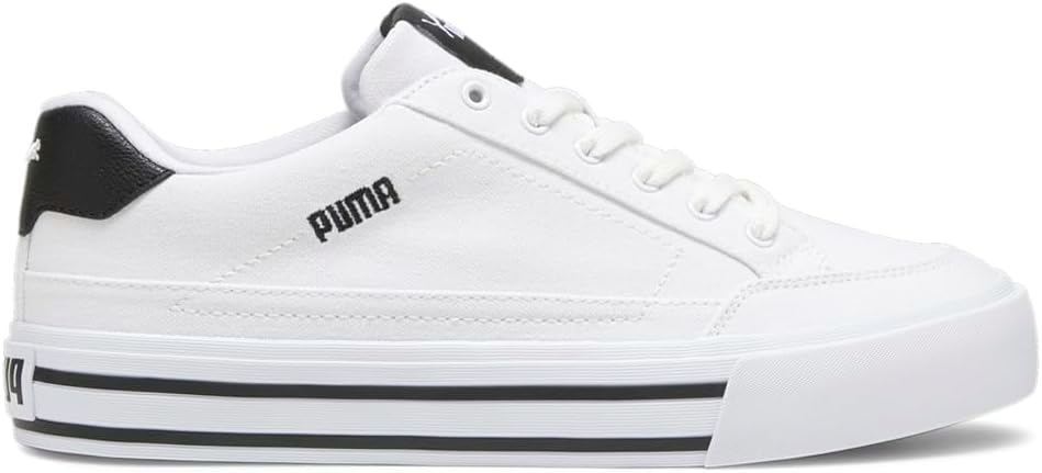 

Мужские кеды PUMA Court Classic Vulc с шнуровкой для повседневной носки - белые