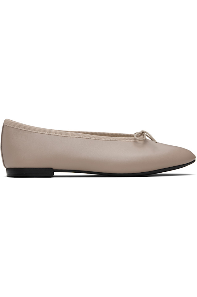 Балетки Lilouh с миндалевидным носком Repetto, бежевый
