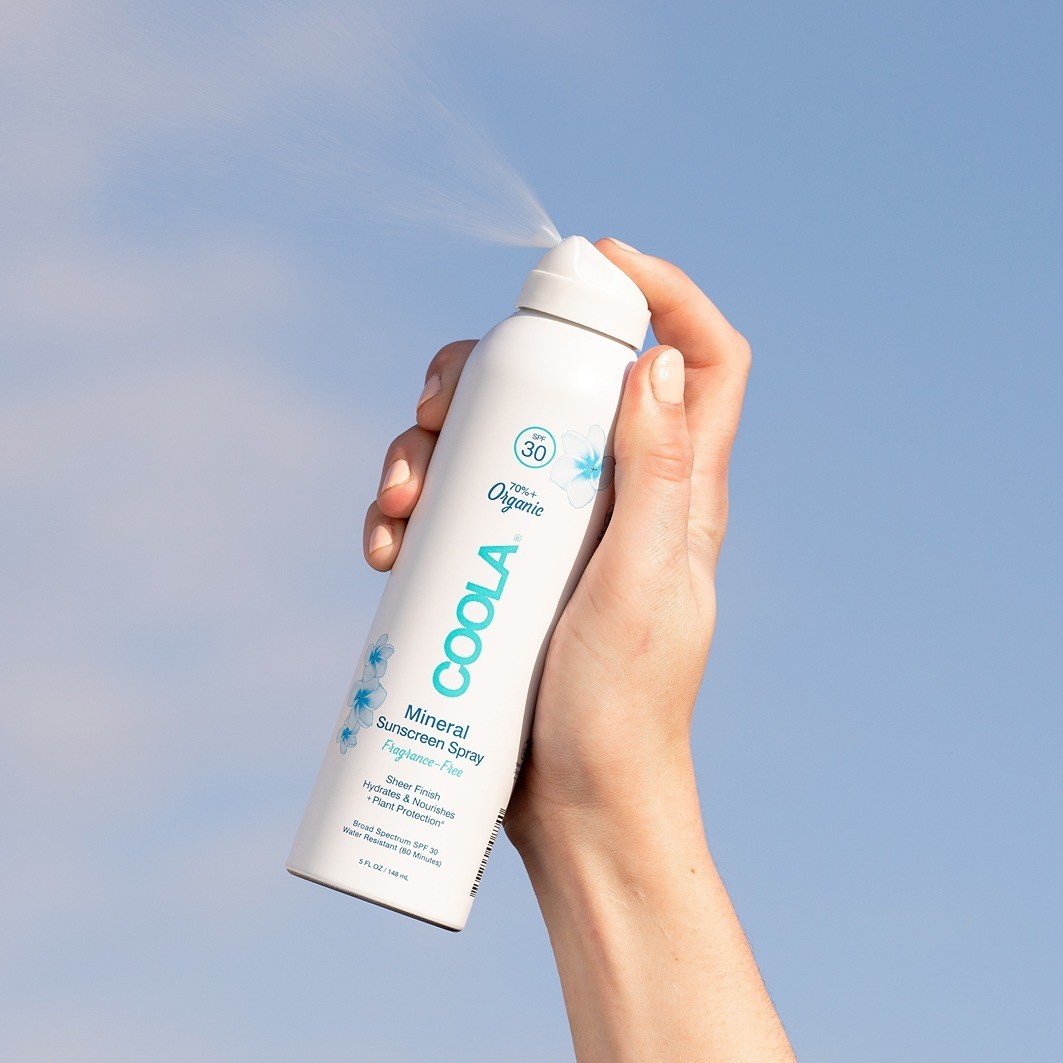 Солнцезащитный спрей mineral body spray spf 30 fagrance-free Coola, объем 148 мл — фото 3