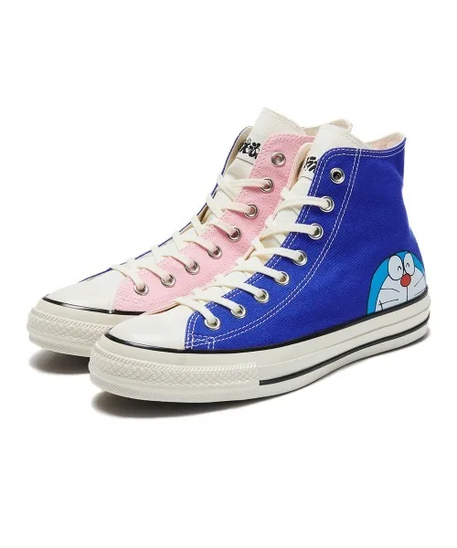 Унисекс высокие кеды с принтом Doraemon CONVERSE ALL STAR синие