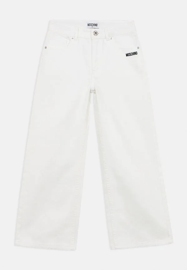 Джинсы свободного кроя Moschino, Bianco Ottico
