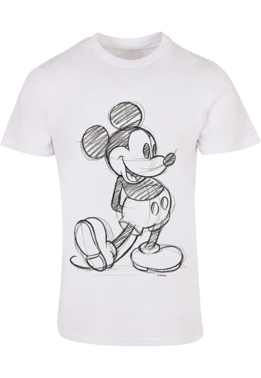 

Классическая футболка ABSOLUTE CULT Shirt Mickey Mouse - Sketch Kick, белый