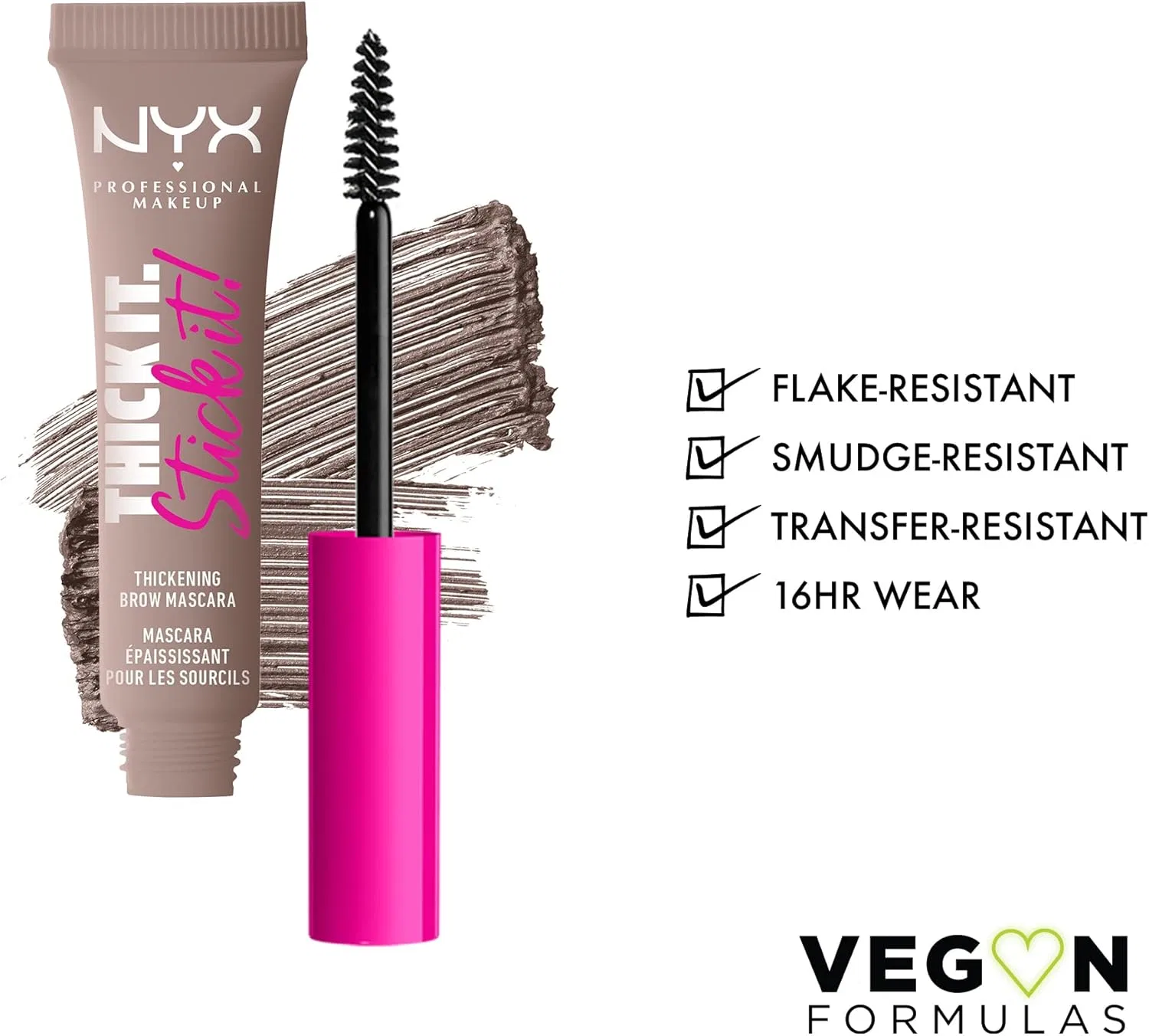 Гель для бровей NYX Professional Makeup Thick It Stick It, оттенок Cool Blonde — фото 2