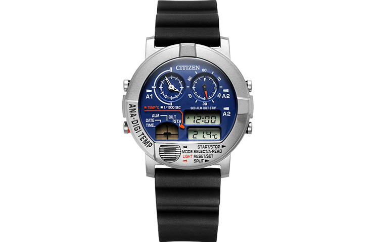 

CITIZEN Часы Quartz Movement PU Rubber Strap Watch Men's Watch Blue Dial JG0070-20L