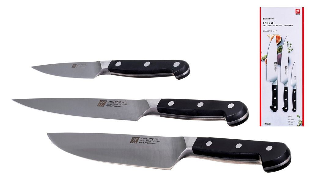 

Набор ножей ZWILLING Pro, 3 предмета пластик бесцветный