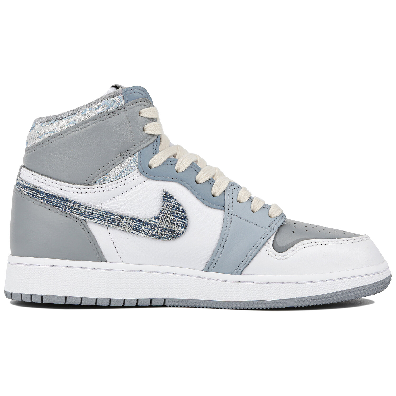 Кроссовки Air Jordan 1 Vintage Basketball Shoes Unisex High-Top Blue — фото 2
