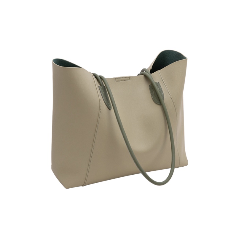 

VENOF Мягкая кожаная сумка-шоппер, Cyan Green