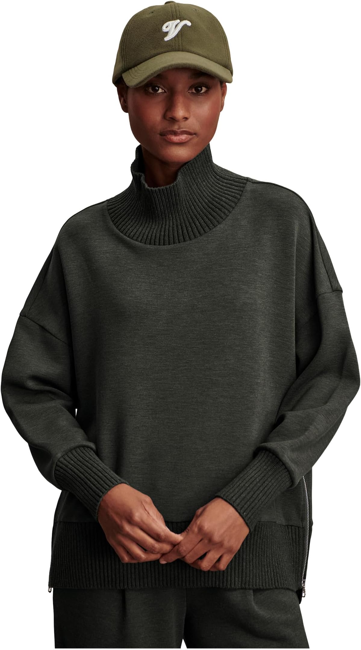 

Женская толстовка Barker с высоким воротом Varley, Olive Marl