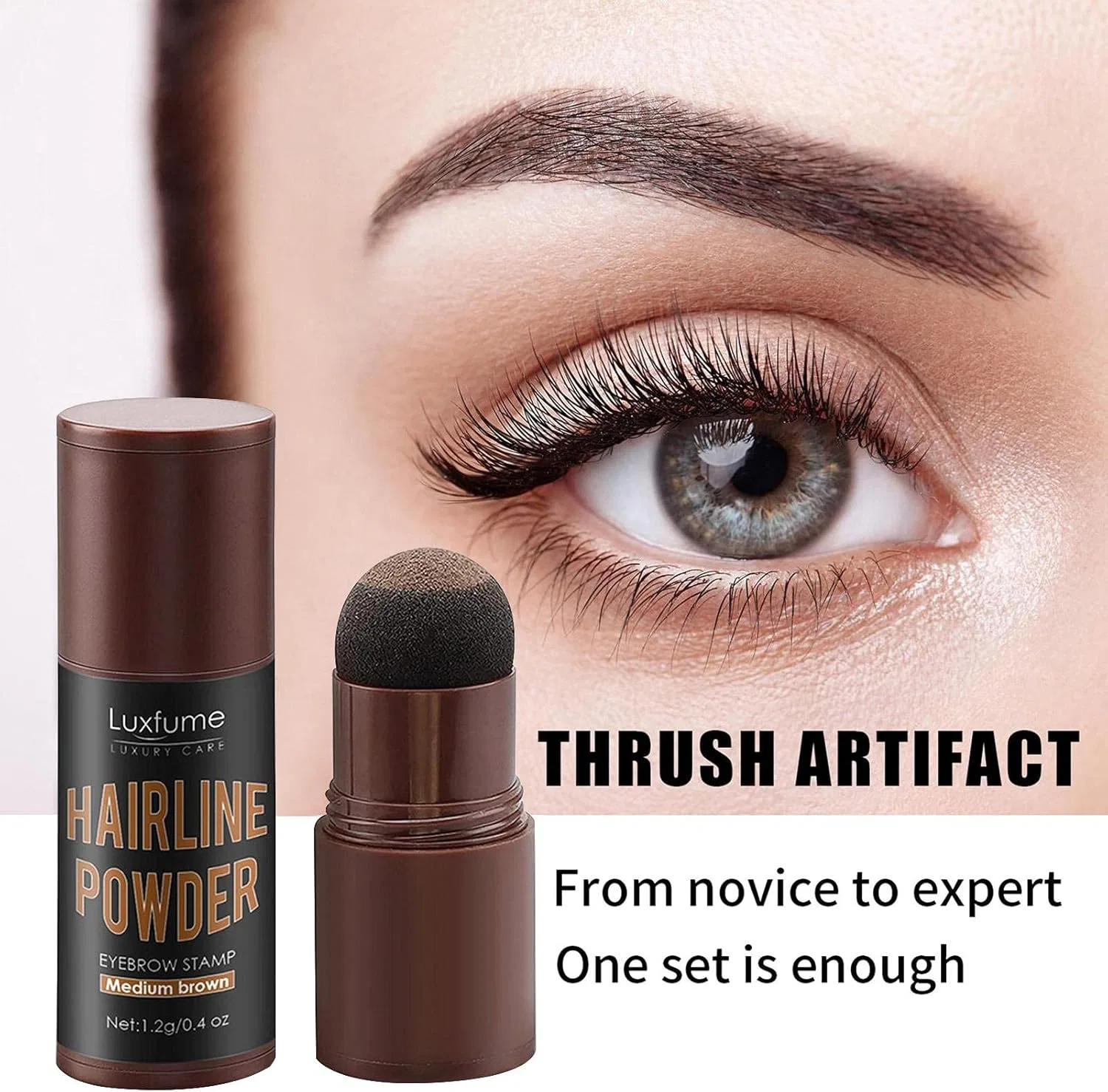 Товар для волос Hairline Shadow Powder Stick, Chjuan, Hell Brown — фото 4
