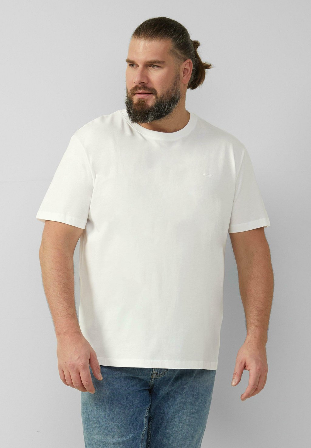 

Базовая футболка MIT CREW NECK s.Oliver, белый