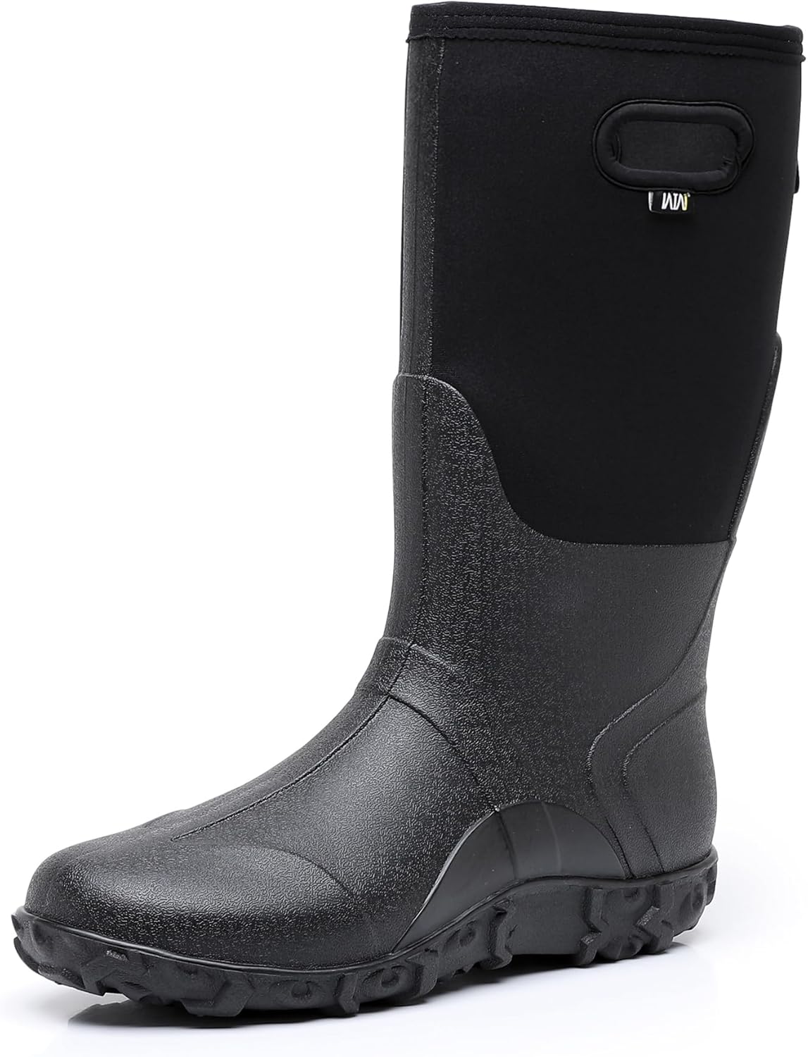 

Мужские резиновые сапоги WTW из неопренa - водонепроницаемые утепленные резиновые сапоги для мужчин, зимние и сапоги для снега, черный