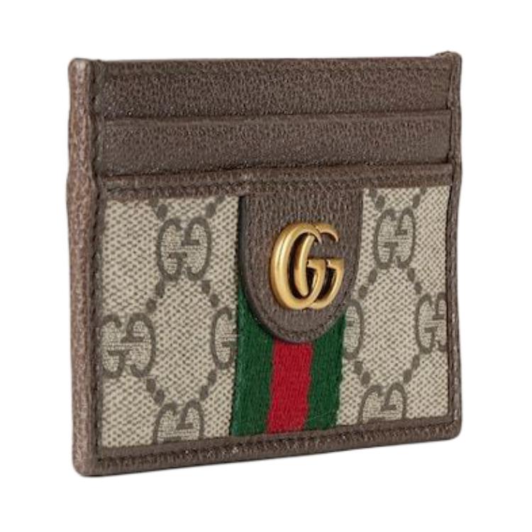 Ophidia Canvas с кожаным картхолдер Trumpets мужской бежево-коричневый GUCCI, Set (Bag+Dust Bag) — фото 2