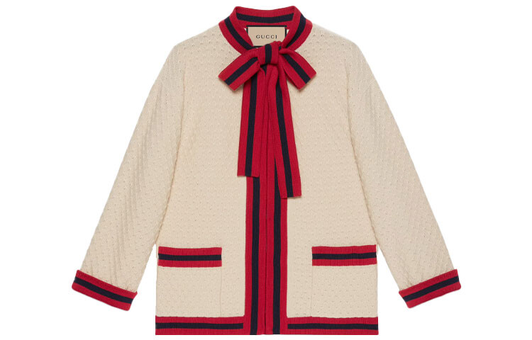 

Куртка женская Gucci, белый / красный / черный