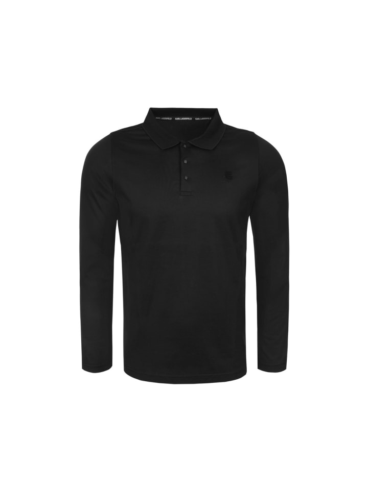 

Рубашка поло с длинными рукавами 745000 черного цвета Karl Lagerfeld