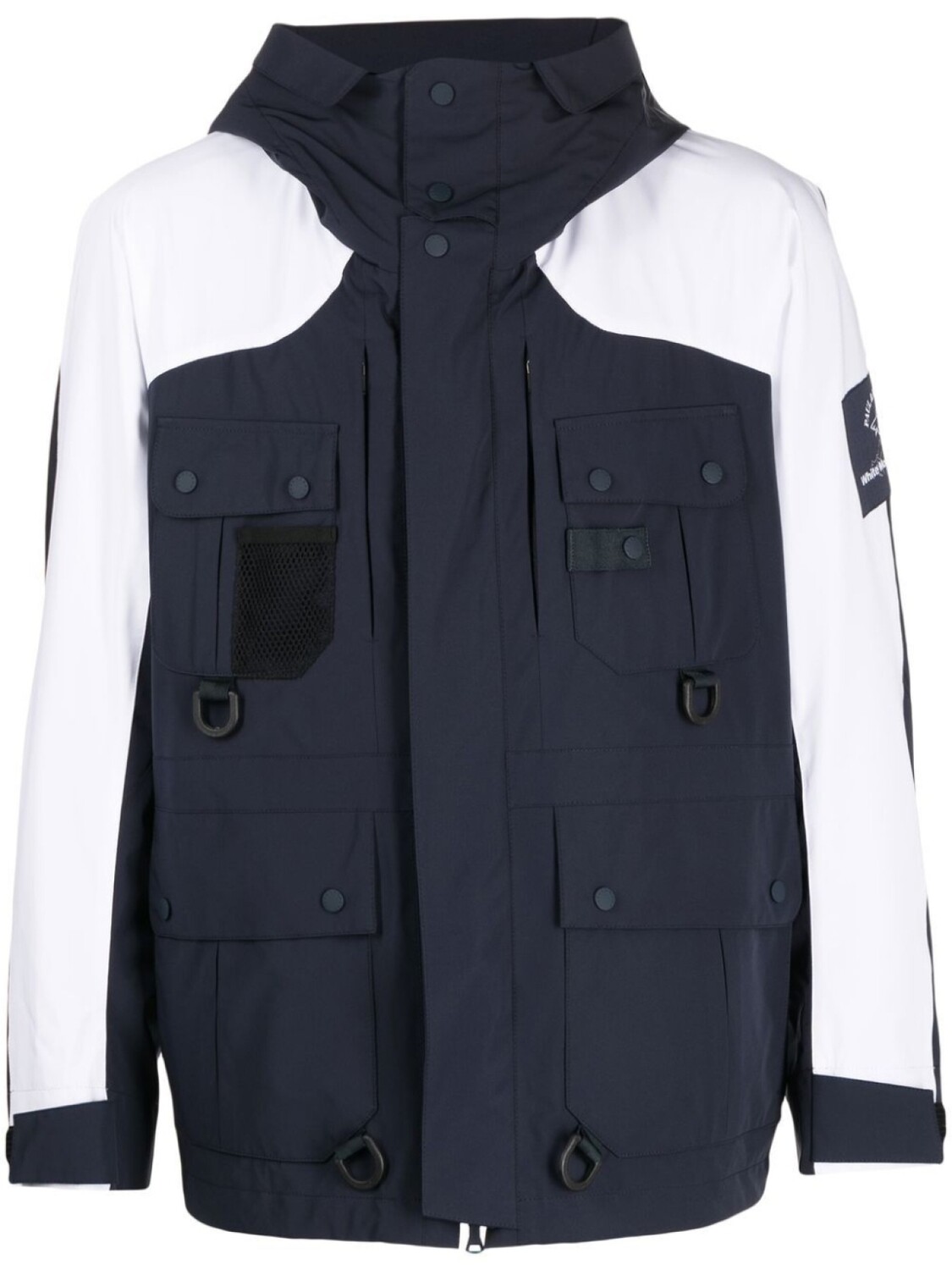 

Куртка с карманами и капюшоном White Mountaineering, синий