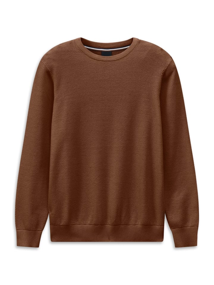 

Bugatti Свитер с круглым вырезом, цвет 70-коричневый