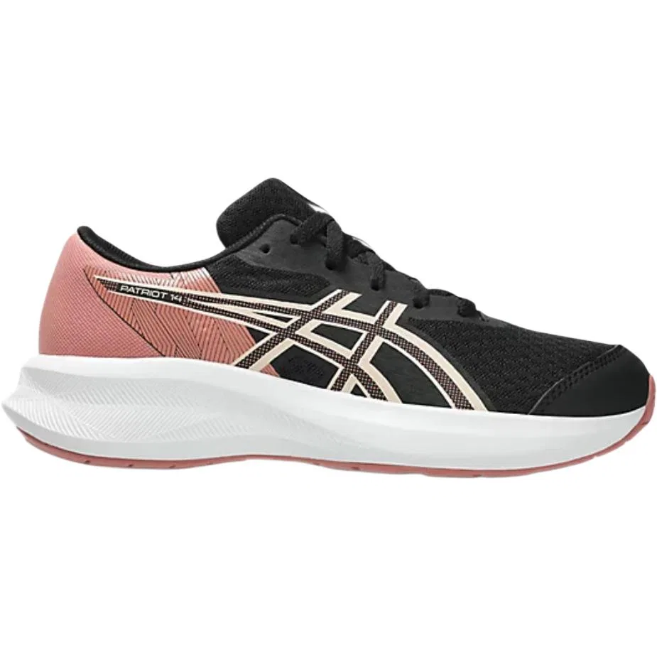 Кроссовки Patriot 14 Breathable Low top Running Shoes Black Pink White Kids' ASICS — фото 3