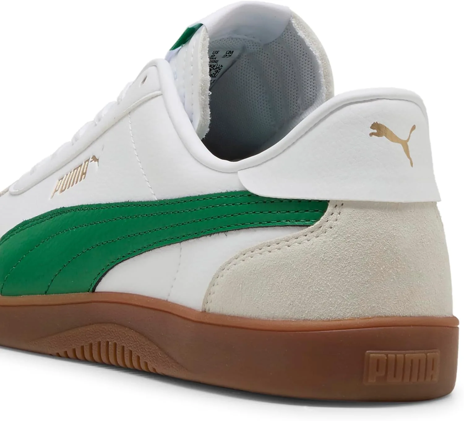 Кроссовки Puma Mens Club 5v5, белый/зеленый/серый — фото 3