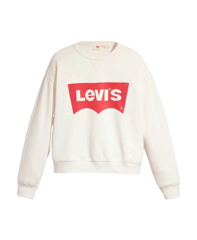 

Свитшот с графическим принтом и круглым вырезом Levi'S, бежевый