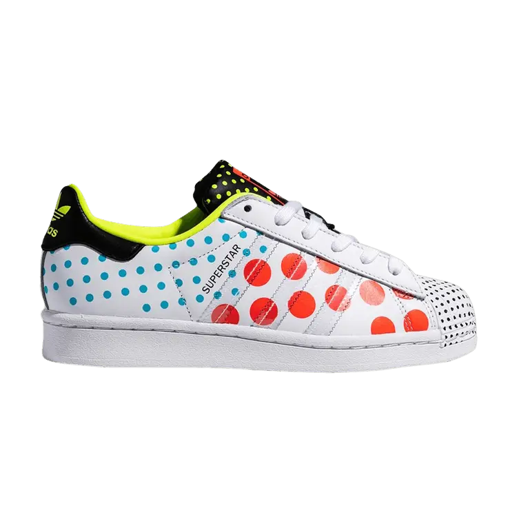 

Кроссовки adidas Superstar 'Solar Red Polka', белый