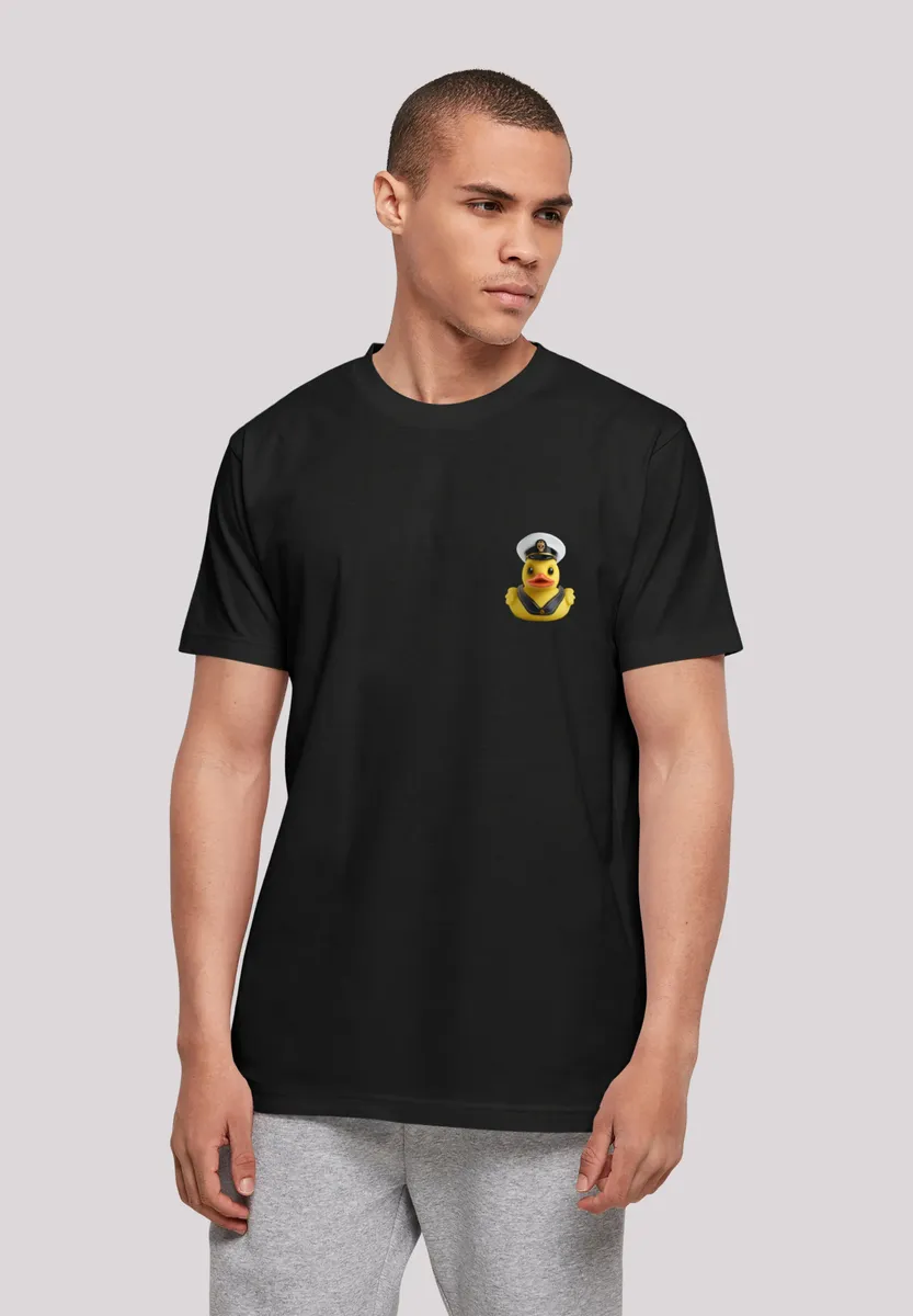 

F4NT4STIC Футболка "Rubber Duck Captain TEE UNISEX", принт, черный