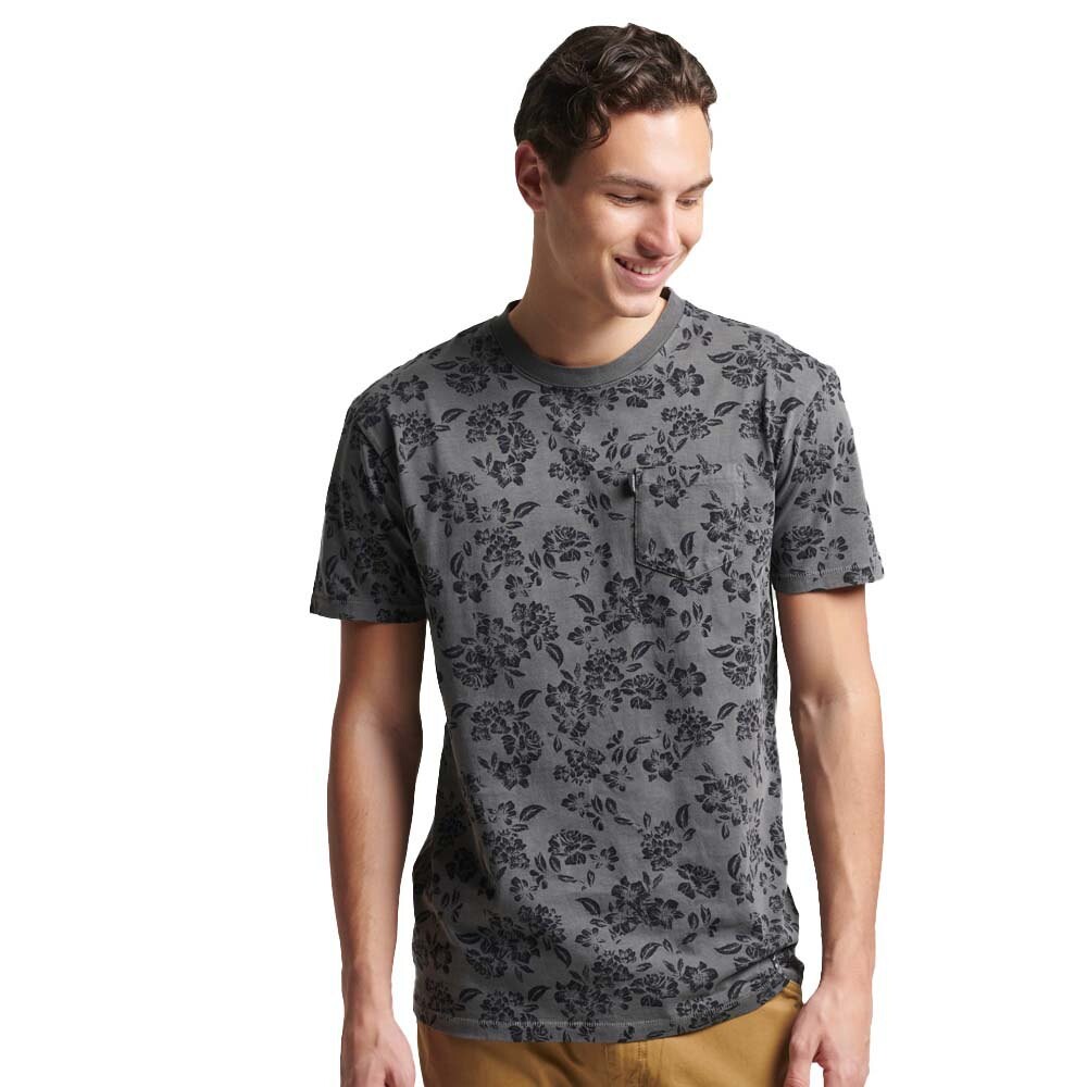 

Футболка Superdry Vintage Pocket Aop, серый