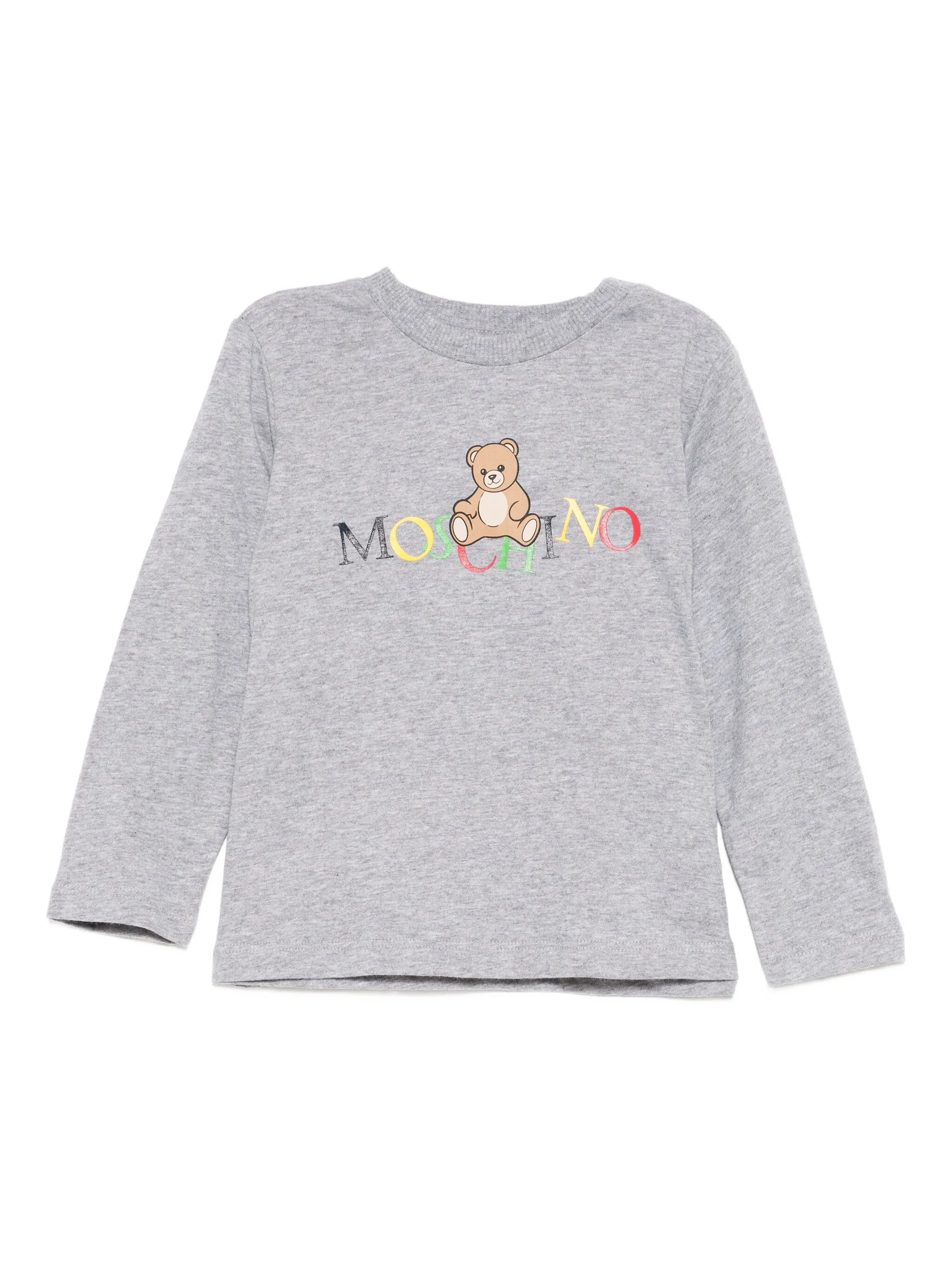 

Футболка с логотипом Moschino Kids, серый