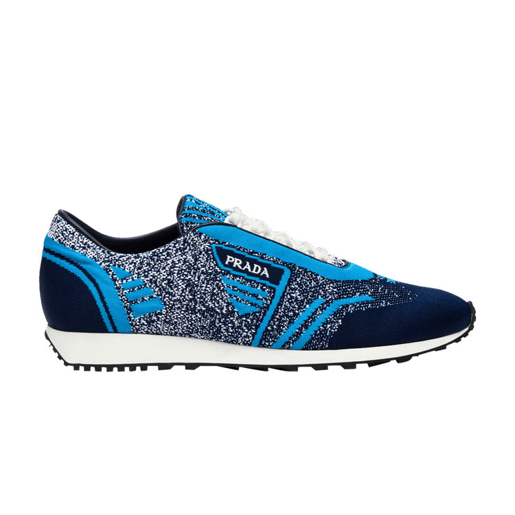 

Кроссовки Prada Knit Jacquard Fabric Low 'Navy', синий