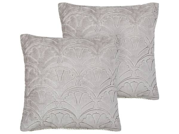 

Подушка Beliani 2 шт GLORIOSA, 45x45x45 см цвет grau/hellgrau