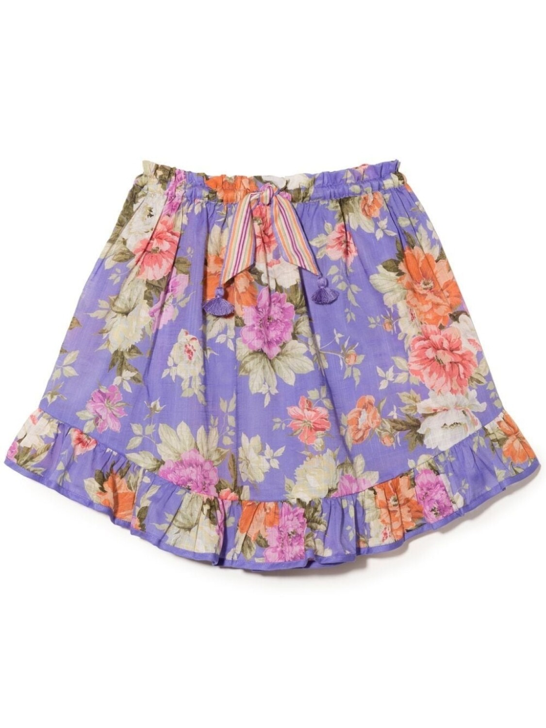 

ZIMMERMANN Kids расклешенная юбка с цветочным принтом, фиолетовый