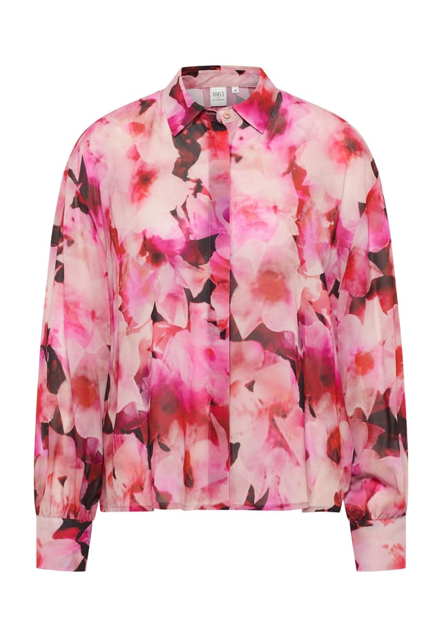 

Блузка из вискозы свободного кроя Eterna, цвет fuchsia