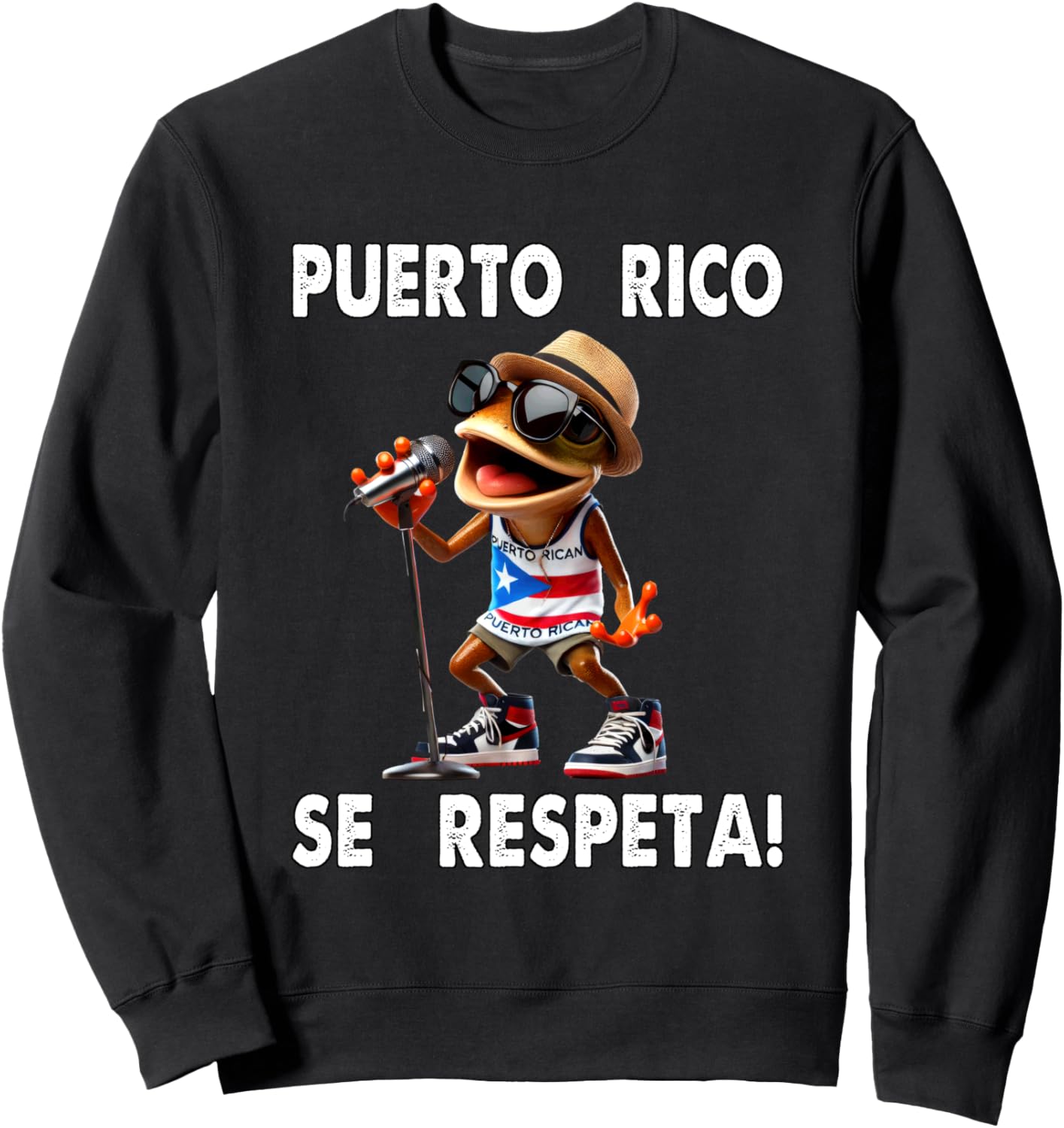 

Толстовка с микрофоном и флагом Puerto Rico Se Lespeta Coqui Bolicua Puerto Rico Se Respeta Collection, More Here, черный