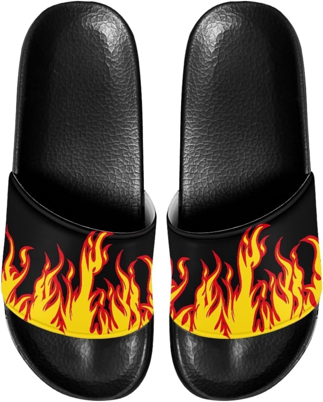 

Мужские повседневные домашние сандалии Нескользящие тапочки для ванной и душа Пляжные шлепанцы для бассейна для пар Judentidos, Fire