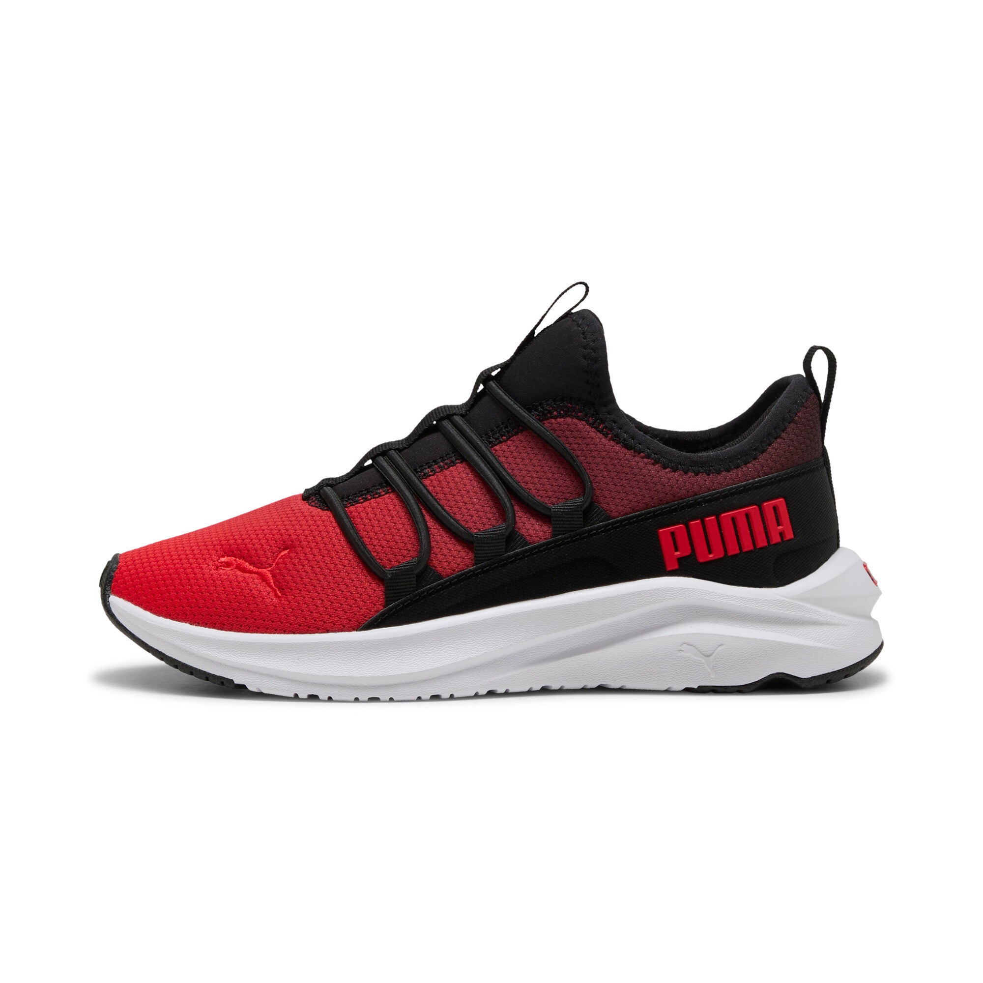 

Кроссовки PUMA SOFTRIDE One4All Gradient для бега Молодежь, цвет black/for all time red/white