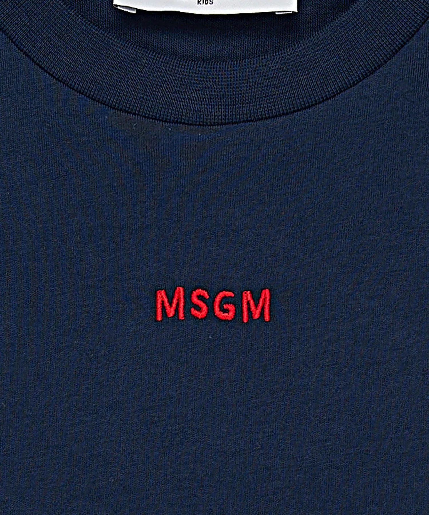 Детское платье-футболка MSGM KIDS с вышивкой розового цвета — фото 3