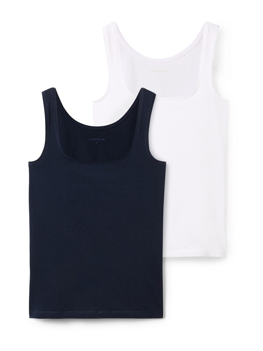 

Топ TOM TAILOR, цвет Navy/White