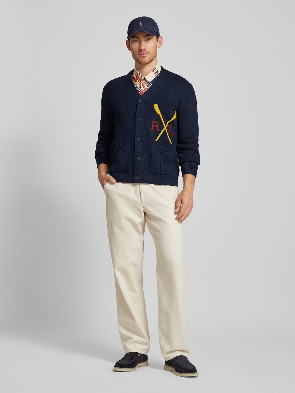 

Вязаный кардиган с нашивкой-лейблом Polo Ralph Lauren