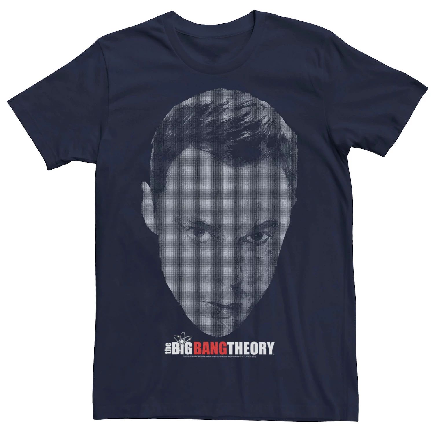 

Мужская футболка The Big Bang Theory Sheldon Big Face Fade Licensed Character, синий