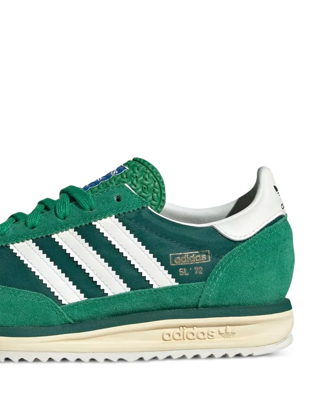 Кроссовки Sl 72 rs в полоску Adidas Kids, зеленый — фото 2