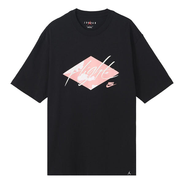 

Футболка Men's Air Jordan Solid Color Cotton Alphabet Printing Short Sleeve Black T-Shirt, мультиколор