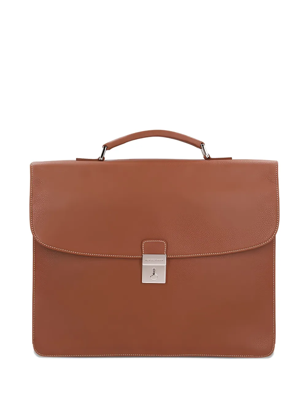 

Кожаный портфель с верхней ручкой Longchamp, коричневый