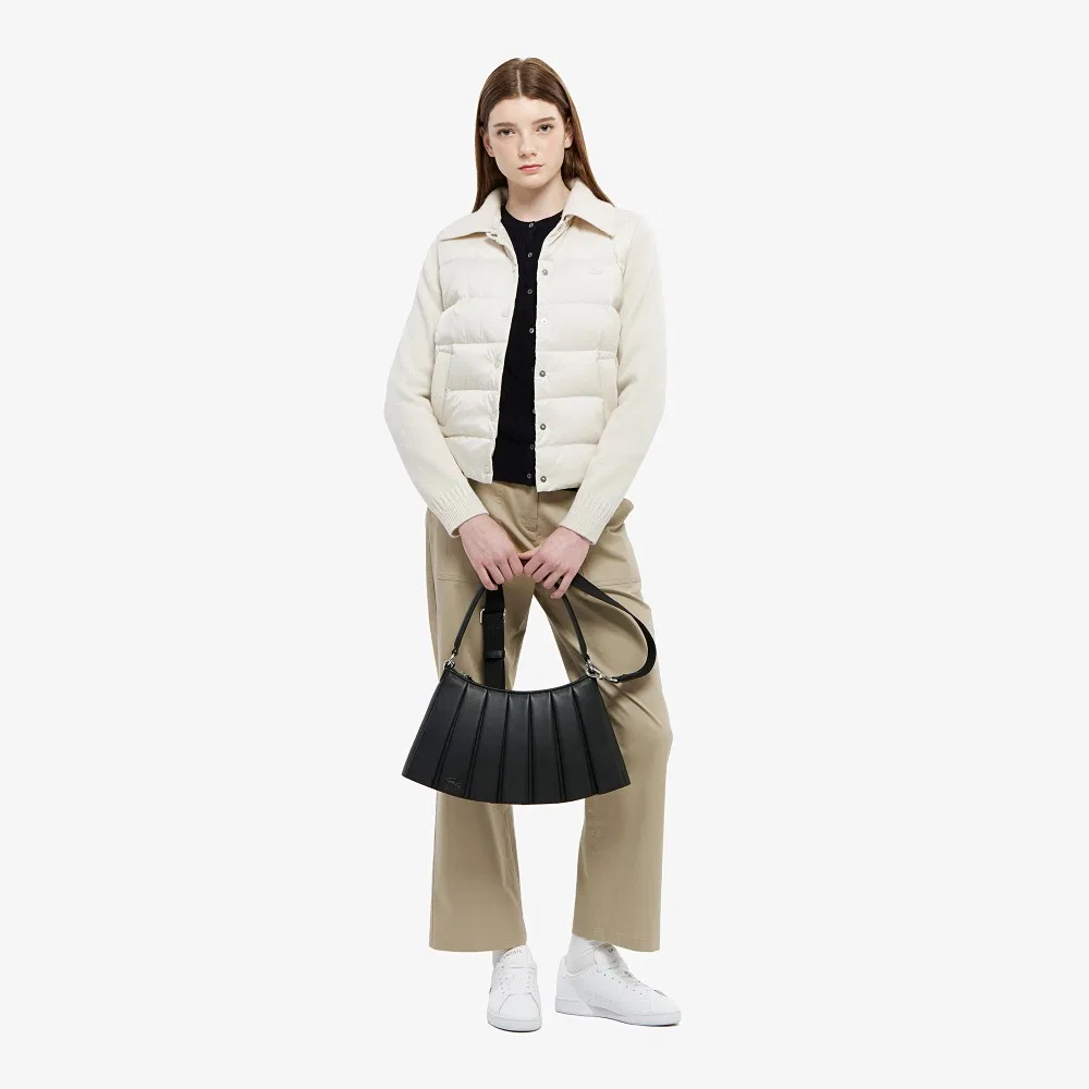 Чиносы Lacoste бежевые укороченные прямые — фото 4