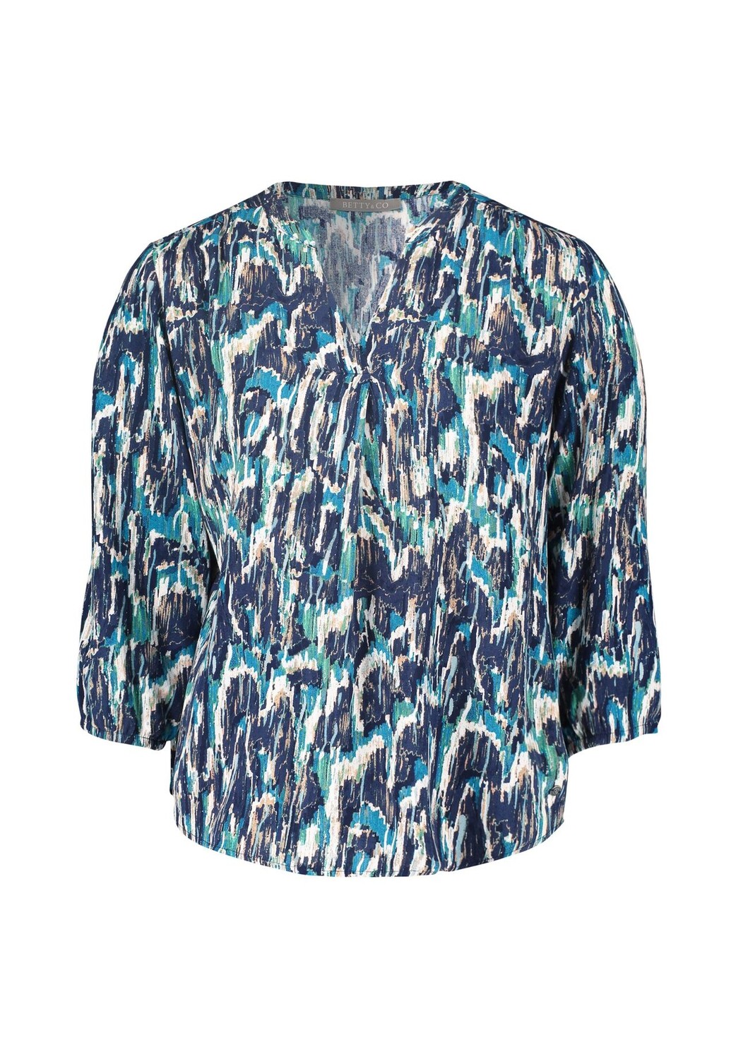

Блуза-слип с принтом BETTY & CO, цвет Dark Blue/petrol