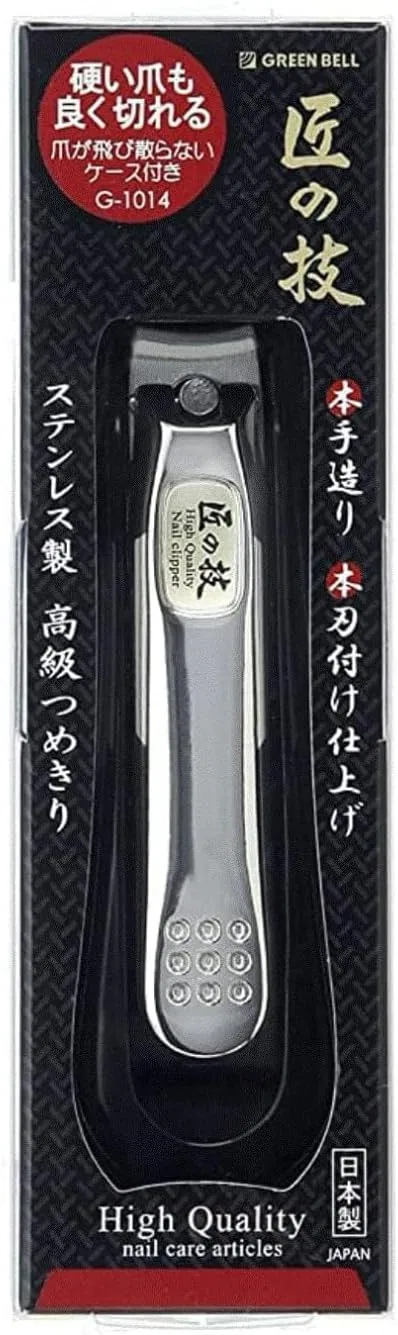 Кусачки для ногтей Green Bell G-1014 с изогнутым лезвием, сделано в Японии Master craftsmanship