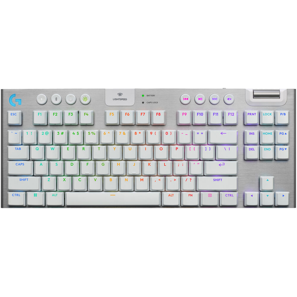 

Беспроводная механическая игровая клавиатура Logitech G G915 X LIGHTSPEED TKL LP с RGB-подсветкой (белая, GL Tactile)