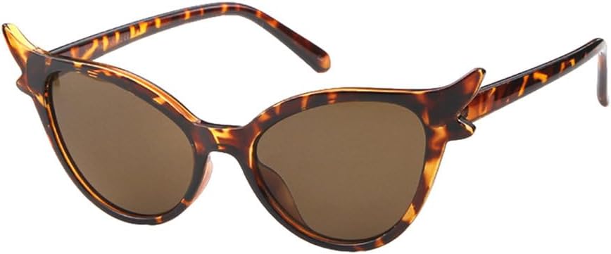 

Черные солнцезащитные очки «кошачий глаз» для женщин, модные солнцезащитные очки с леопардовым принтом, розово-красные оттенки, защита от ультрафиолета UV400 TYUVIVO, C13