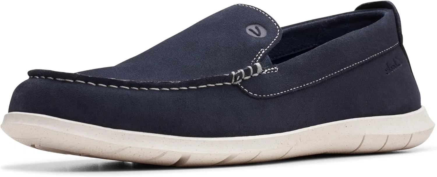 Туфли лоферы Clarks Flexway Step, синий замша