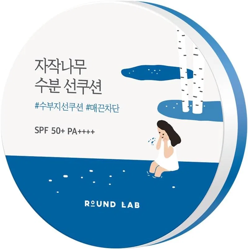 Солнцезащитный кушон Round Lab Syracula Hippopotamus Moisture Sunpact 15 мл белый