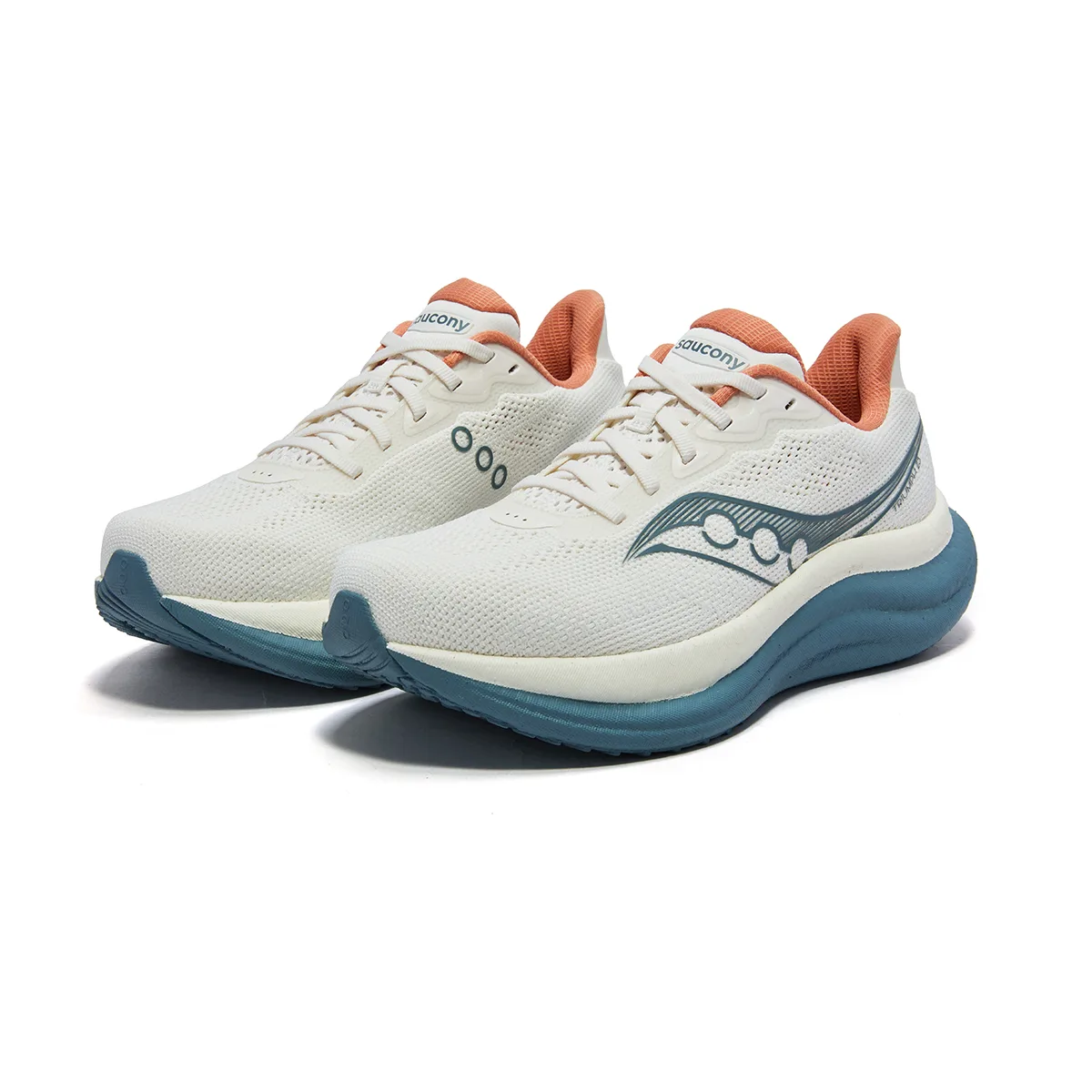 Saucony Triumph Victory 23 Training Running Shoes Unisex Beige Blue — фото 4