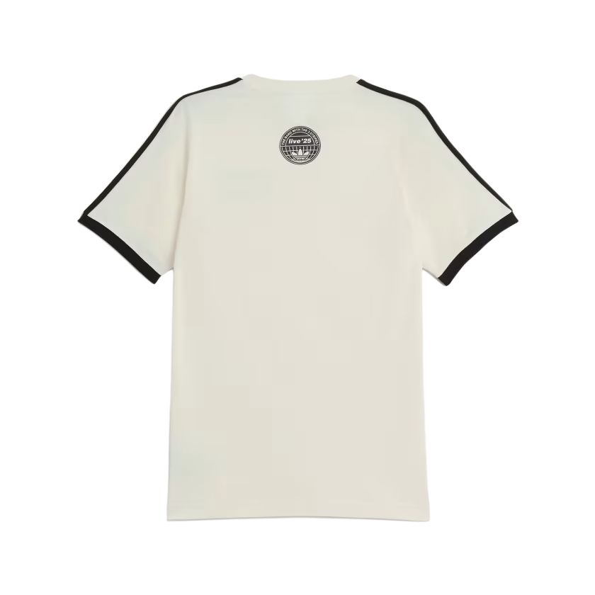 Футболка Oasis 3 Stripes SS25 Unisex Adidas Originals, слоновая кость — фото 2